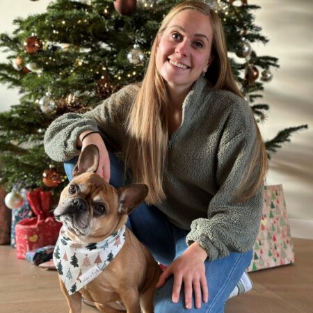 Bandana kerst - wit